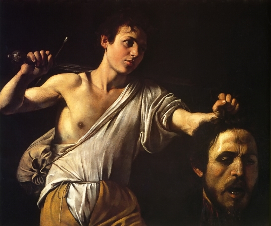David Showing Goliath's Head by Caravaggio